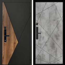 Входная дверь Гранит SMART + Лучи бетон светлый