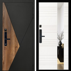 Входная дверь Гранит SMART + Сити белый матовый