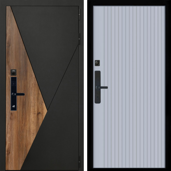 Входная дверь Гранит SMART + Вертикаль Силк маус