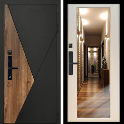 Входная дверь Гранит SMART + Зеркало эко дуб