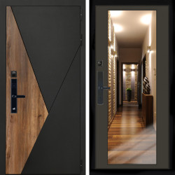 Входная дверь Гранит SMART + Зеркало венге