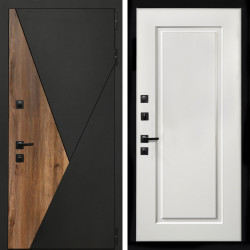 Входная дверь Гранит + ФЛ-119 белый матовый