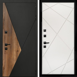 Входная дверь Гранит + Лучи белый