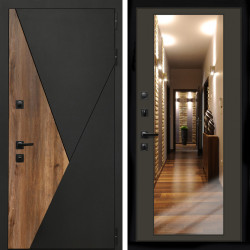 Входная дверь Гранит + Зеркало венге