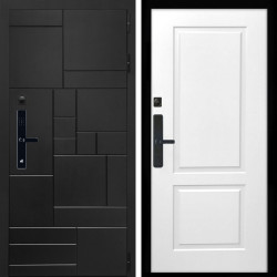 Входная дверь Квадро SMART + ФЛ-117 белый матовый