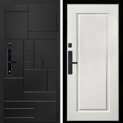 Входная дверь Квадро SMART + ФЛ-119 белый матовый