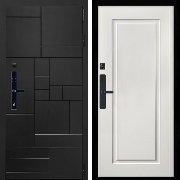 Входная дверь Квадро SMART + ФЛ-119 белый матовый