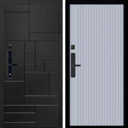 Входная дверь Квадро SMART + Вертикаль Силк маус