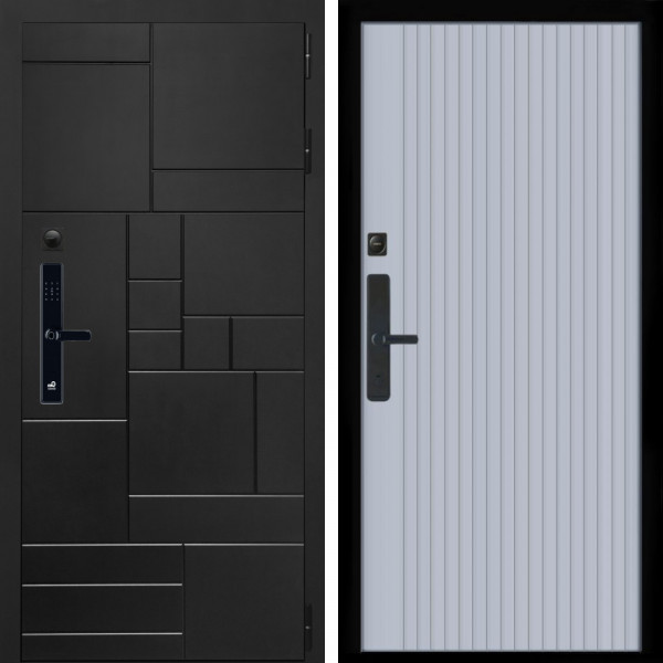 Входная дверь Квадро SMART + Вертикаль Силк маус