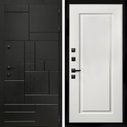 Входная дверь Квадро + ФЛ-119 белый матовый