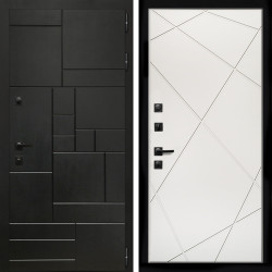 Входная дверь Квадро + Лучи белый