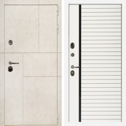 Входная дверь Лофт Бетон Светлый + Агата