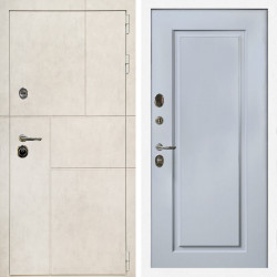 Входная дверь Лофт Бетон Светлый + ФЛ-119 силк маус