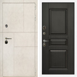 Входная дверь Лофт Бетон Светлый + Классика венге