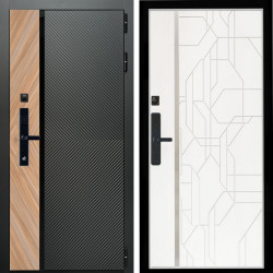 Входная дверь Оникс SMART + Эверест нерж белый матовый