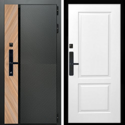 Входная дверь Оникс SMART + ФЛ-117 белый матовый