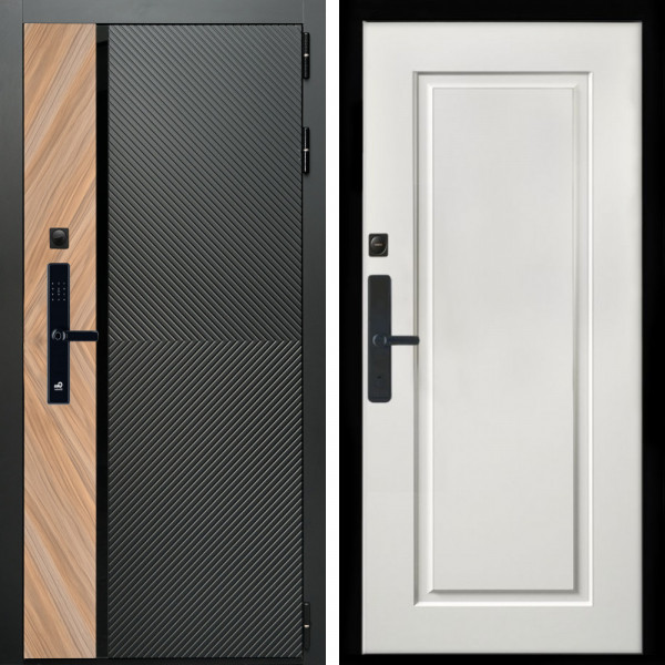 Входная дверь Оникс SMART + ФЛ-119 белый матовый