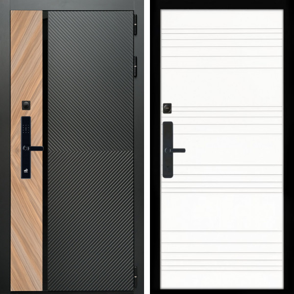 Входная дверь Оникс SMART + Горизонт дуб кантри