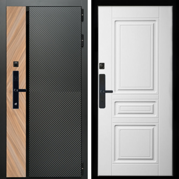 Входная дверь Оникс SMART + Классика белый матовый