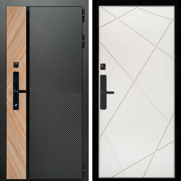 Входная дверь Оникс SMART + Лучи белый