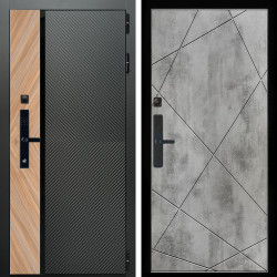 Входная дверь Оникс SMART + Лучи бетон светлый