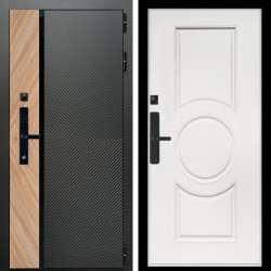 Входная дверь Оникс SMART + МС-100 белый матовый