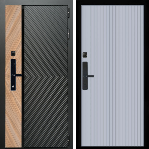 Входная дверь Оникс SMART + Вертикаль Силк маус