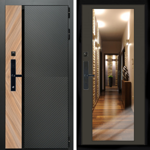 Входная дверь Оникс SMART + Зеркало венге