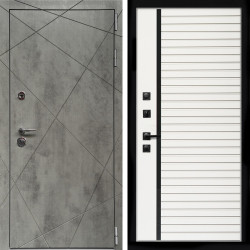 Входная дверь Премиум Бетон Темный + Агата