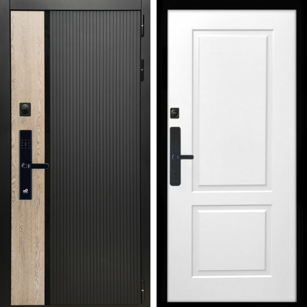 Входная дверь Престиж SMART + ФЛ-117 белый матовый