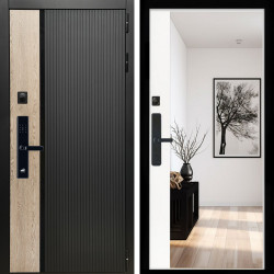 Входная дверь Престиж SMART + Зеркало панорама Белый софт