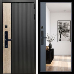 Входная дверь Престиж SMART + Зеркало панорама Графит