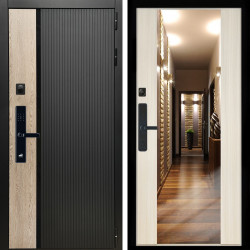 Входная дверь Престиж SMART + Зеркало СБ-16 сандал белый