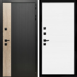 Входная дверь Престиж + Гладкая белый матовый