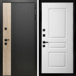 Входная дверь Престиж + Классика белый матовый