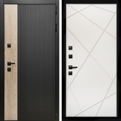 Входная дверь Престиж + Лучи белый