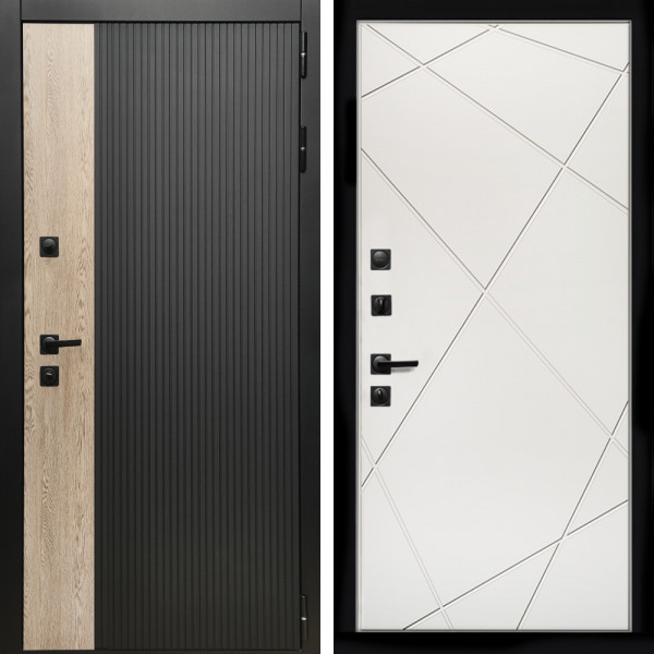 Входная дверь Престиж + Лучи белый