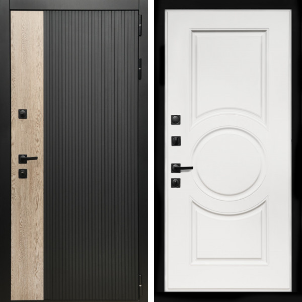 Входная дверь Престиж + МС-100 белый матовый