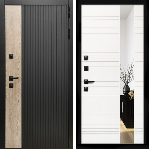 Входная дверь Престиж + Сити белый матовый