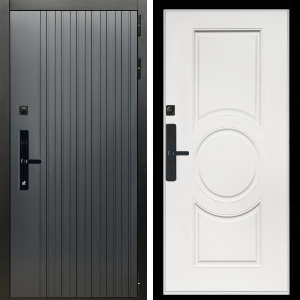 Входная дверь Шторм SMART + МС-100 белый матовый