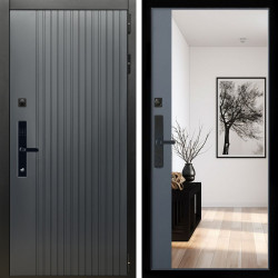 Входная дверь Шторм SMART + Зеркало панорама Графит