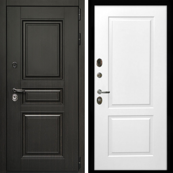 Входная дверь Стандарт 10 + ФЛ-117 белый матовый