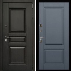 Входная дверь Стандарт 10 + ФЛ-117 с полосками графит