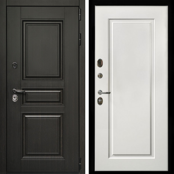 Входная дверь Стандарт 10 + ФЛ-119 белый матовый