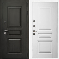 Входная дверь Стандарт 10 + Классика белый матовый