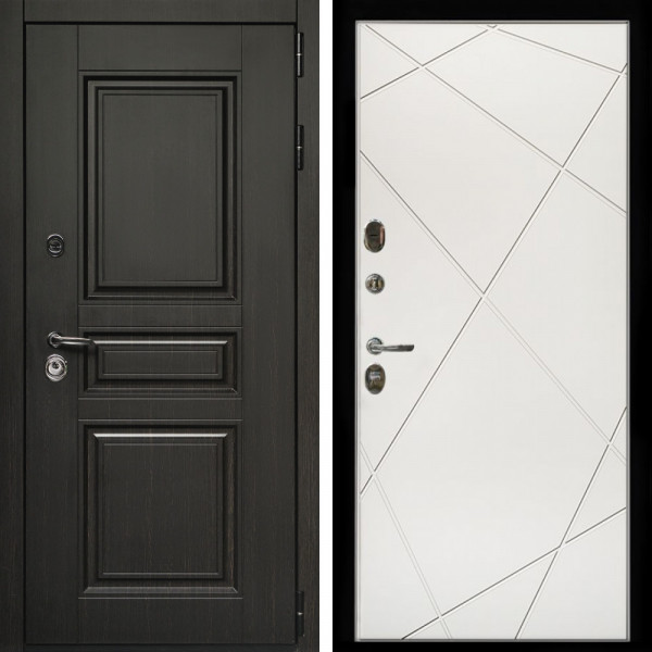 Входная дверь Стандарт 10 + Лучи белый