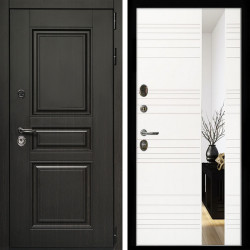 Входная дверь Стандарт 10 + Сити белый матовый