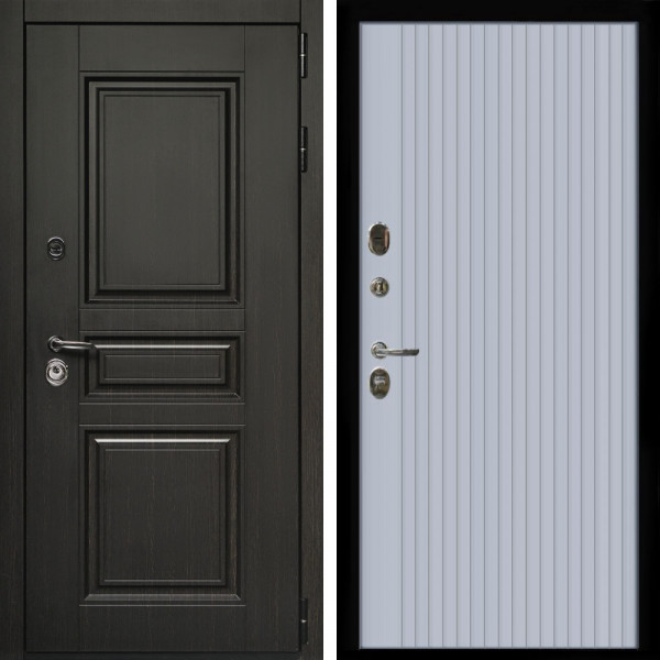 Входная дверь Стандарт 10 + Вертикаль Силк маус