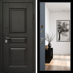 Входная дверь Стандарт 10 + Зеркало панорама Графит