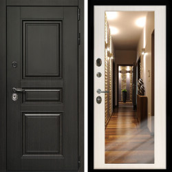 Входная дверь Стандарт 10 + Зеркало сандал белый